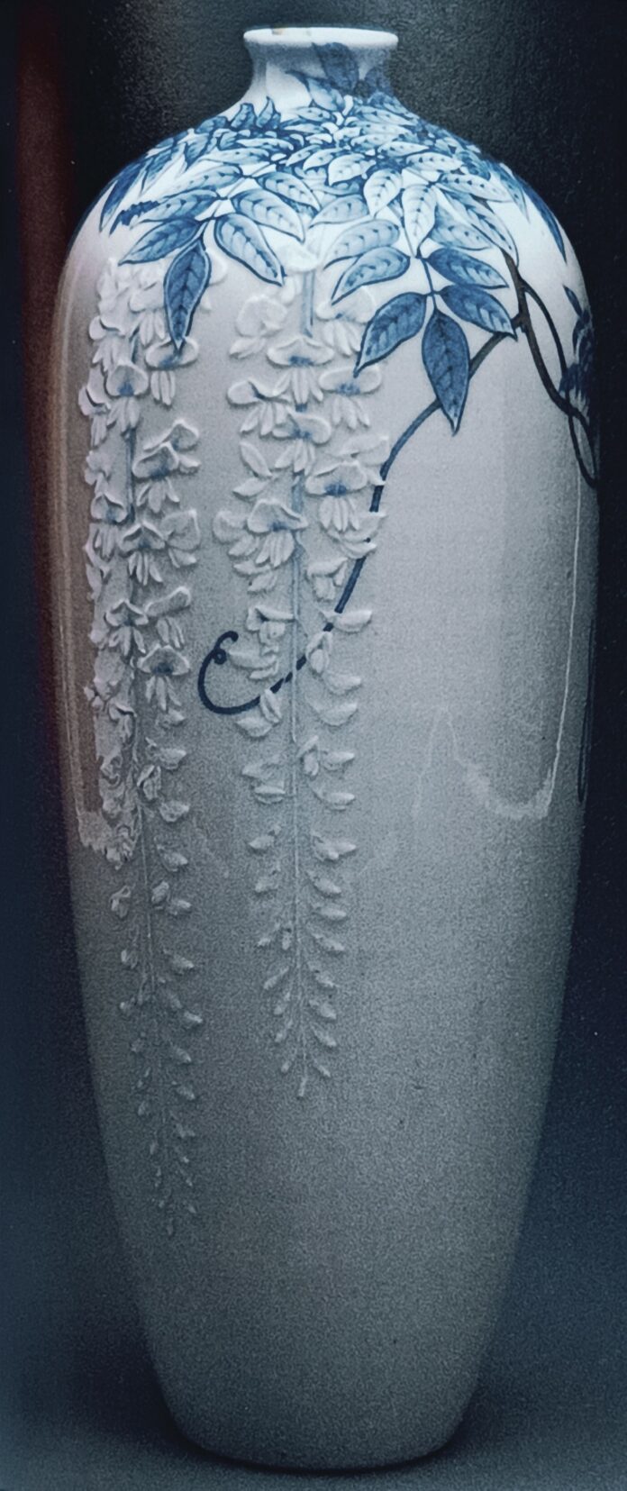 Imatge gerro decorat amb glicina - 1899 - període Meiji