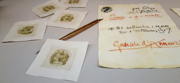 Ex-libris de Gabriele D'Annunzio