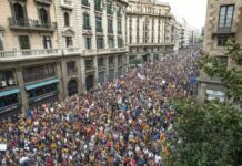 Manifestació del 3 d'octubre del 2017