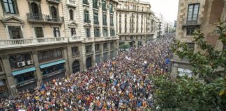 Manifestació del 3 d'octubre del 2017
