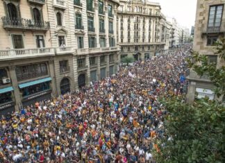 Manifestació del 3 d'octubre del 2017
