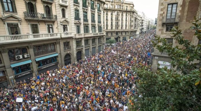 Manifestació del 3 d'octubre del 2017
